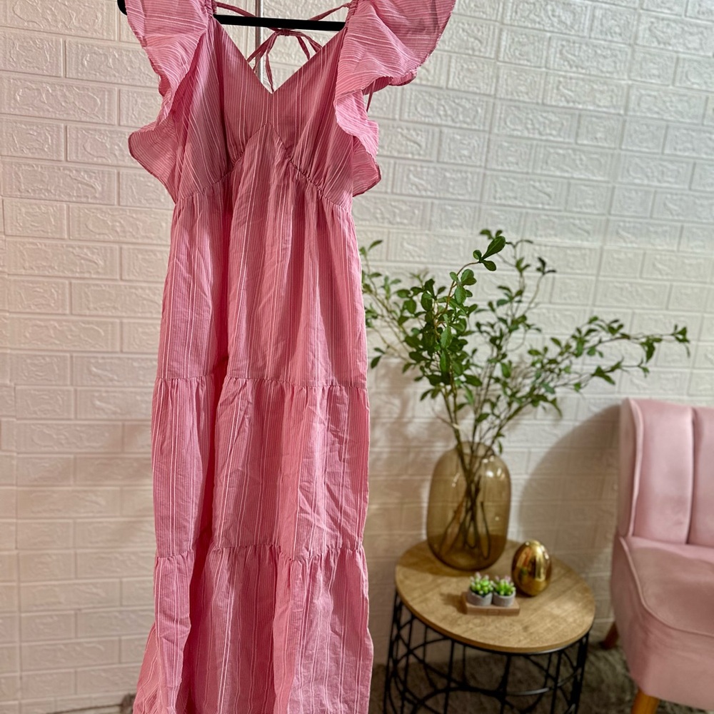 Adelyn Rae Pink Smocked Dress